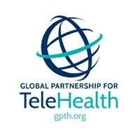 Logo of Global Partnership for Telehealth featuring a stylized globe and text.